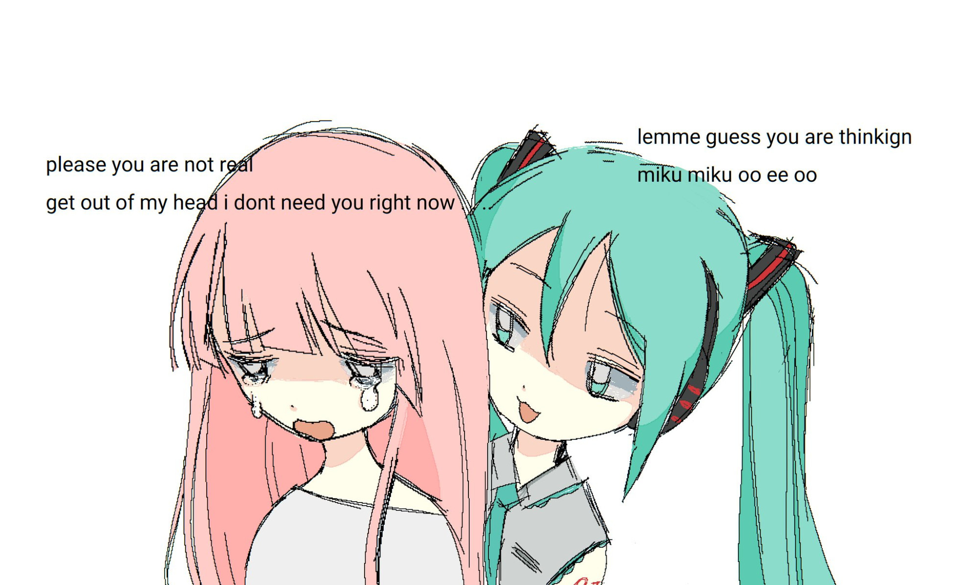 miku bullying teto
